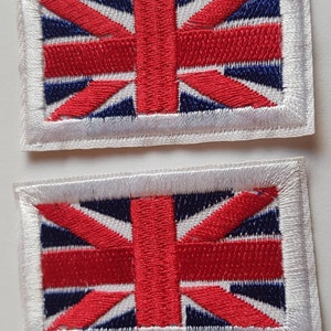 Union Jack/British flag motif iron on or sew on patch. Appliqué patches. image 2