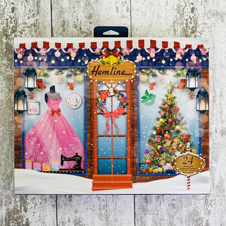 Hemline Sewing Christmas Advent Calendar 2021 with contents. Etsy