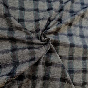 Plaid jersey clearance fabric