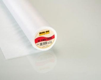 Light Weight fusible Interfacing White: Vilene H180/308 iron on non-woven. By the half metre.