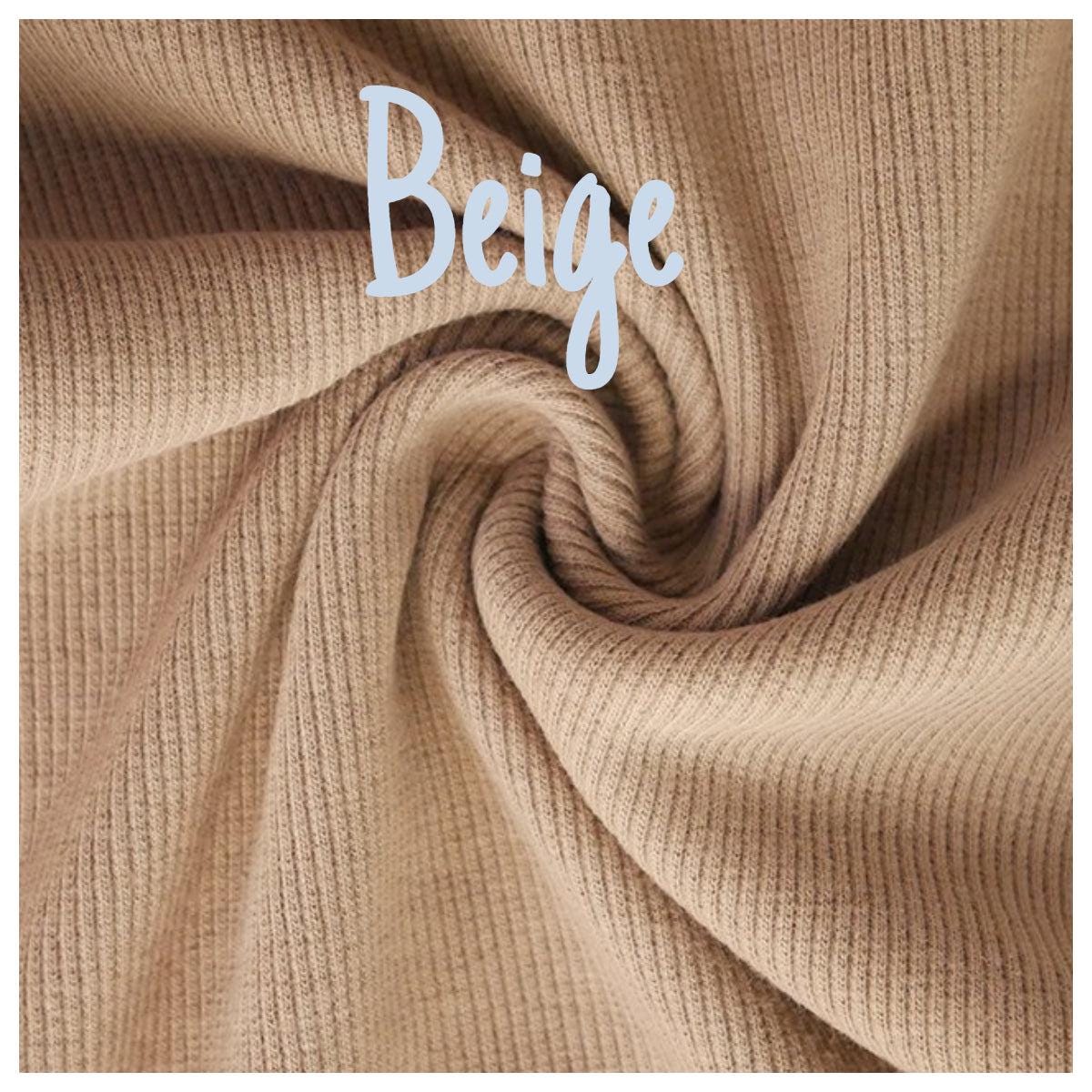 Tubular Jersey Ribbing Knit Cotton Fabric X Half Metre. Oeko