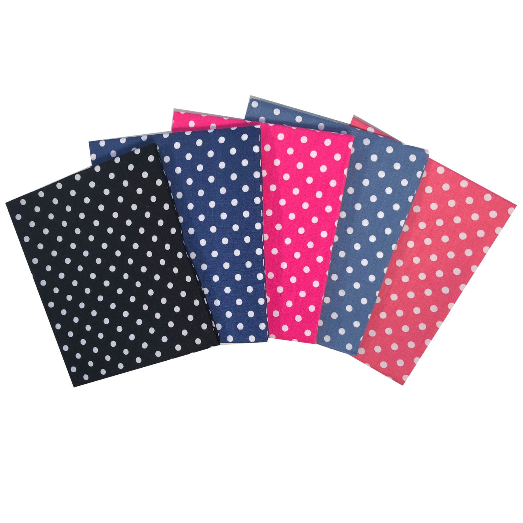 Pink FQ Fat QuarterCotton FabricCraft Sew QuiltSimple Polka Dots Spotty 