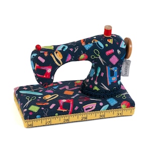 Sewing Machine Pin Cushion. Novelty craft hobby pincushion gift.