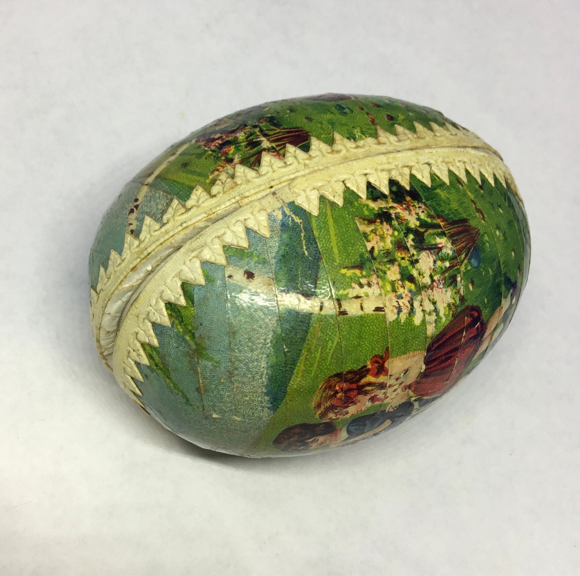 Vintage Easter egg paper mache Egg Made in Germany Easter Etsy