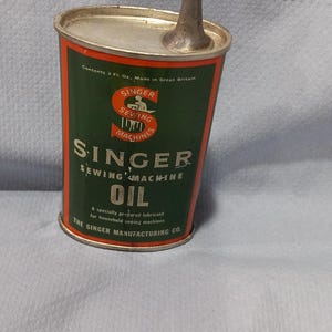 Vintage Singer Sewing Machine Oil and Needles