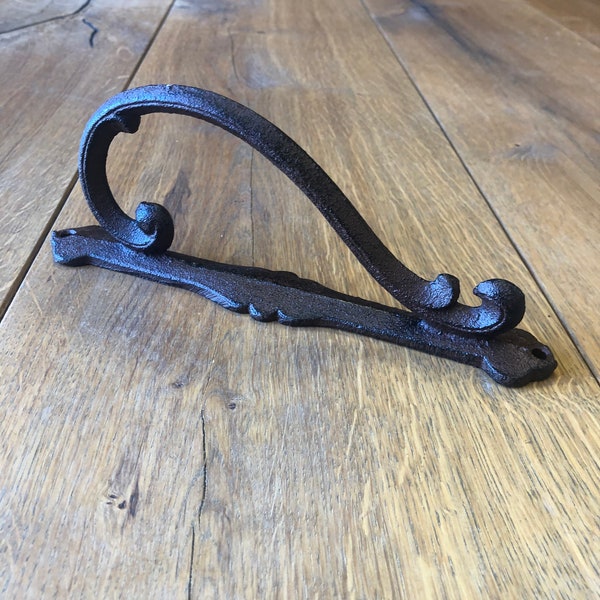 8 inch barn door gate pull handle distressed brown