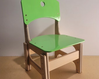 Kids Adjustable Chair A02 Kelly Green