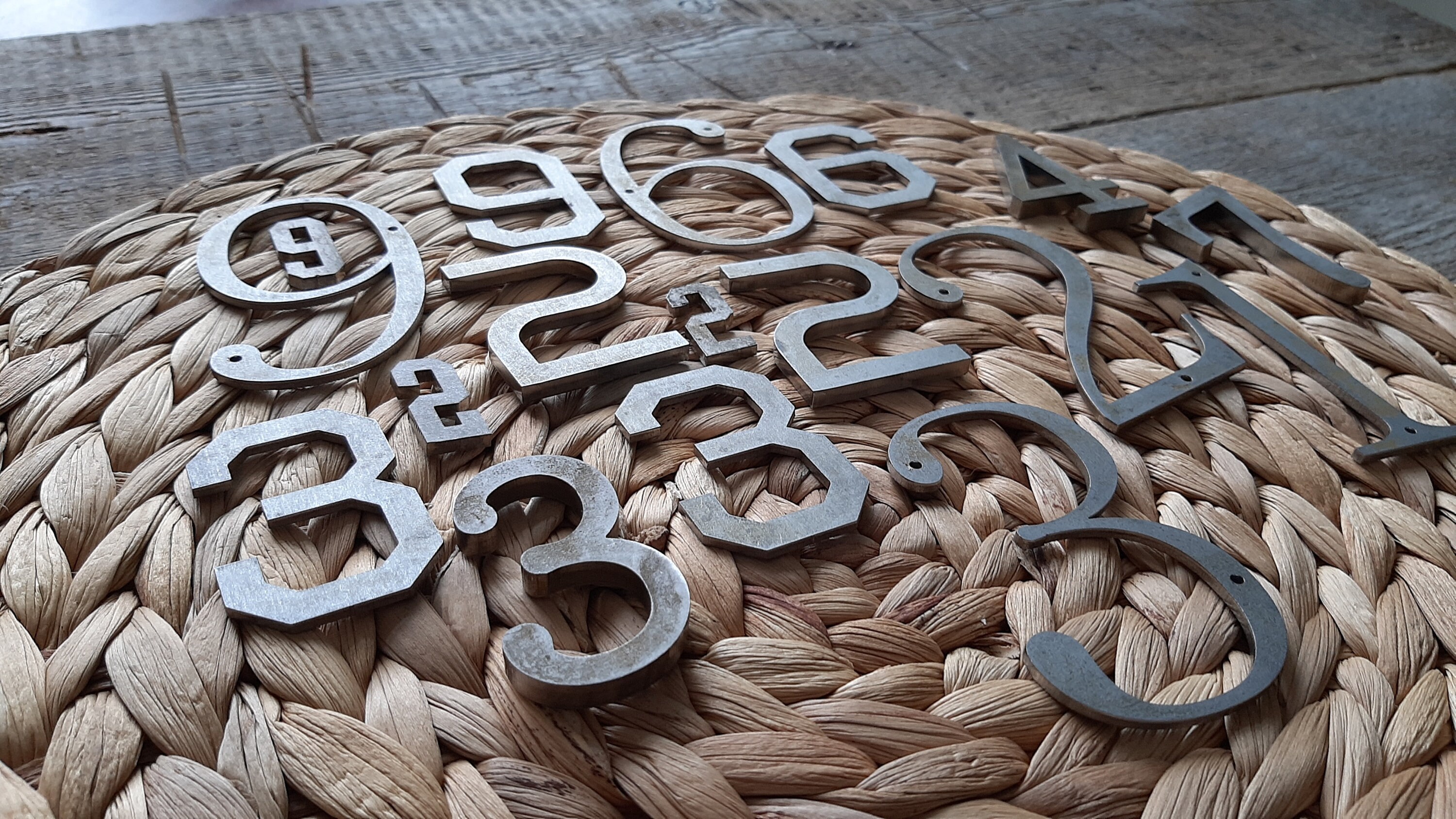 1inch 1.5 inch 2 inch metal numbers Craft Numbers DIY Metal Etsy