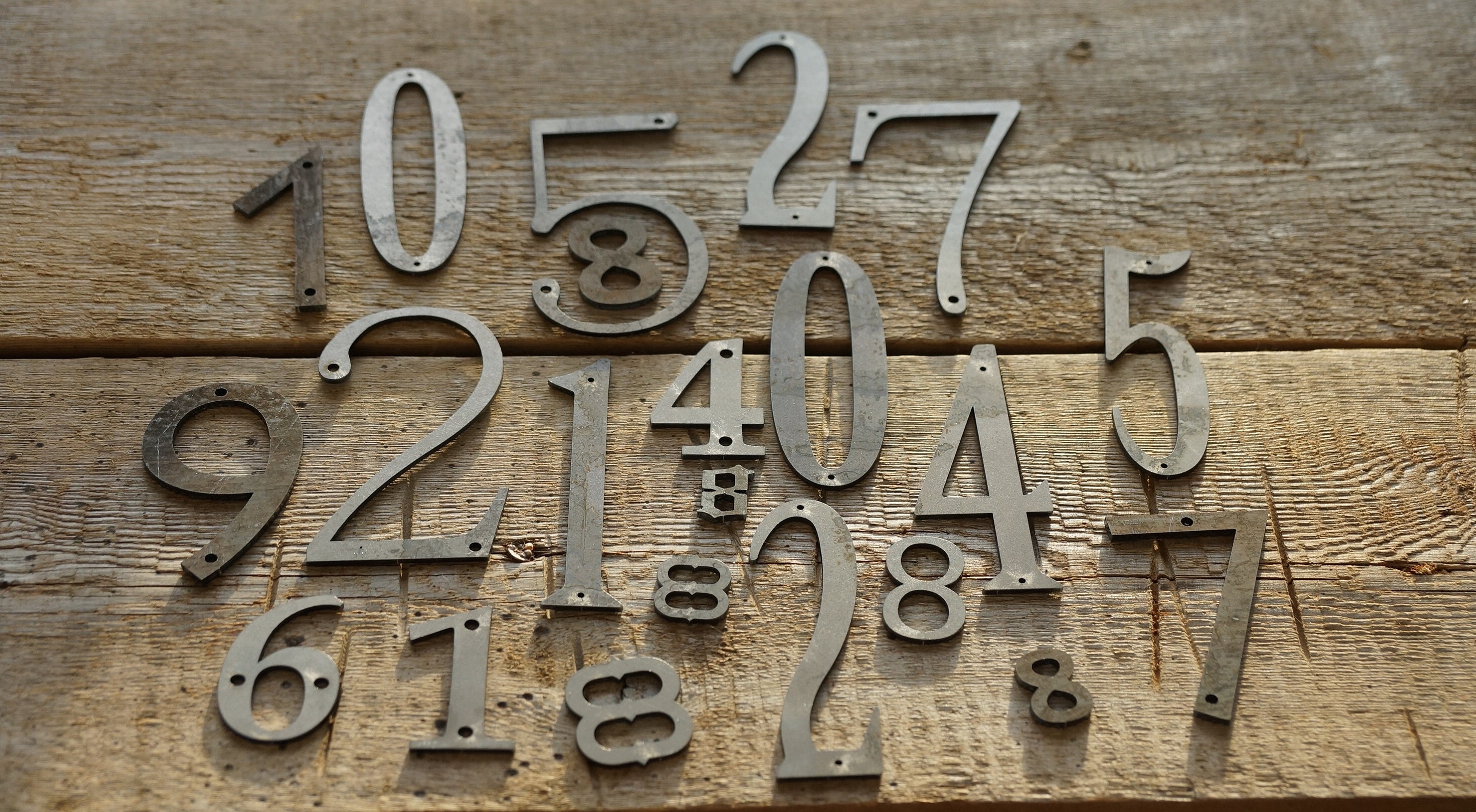 1inch 1.5 inch 2 inch metal numbers/ Any Size & Font / Metal Etsy