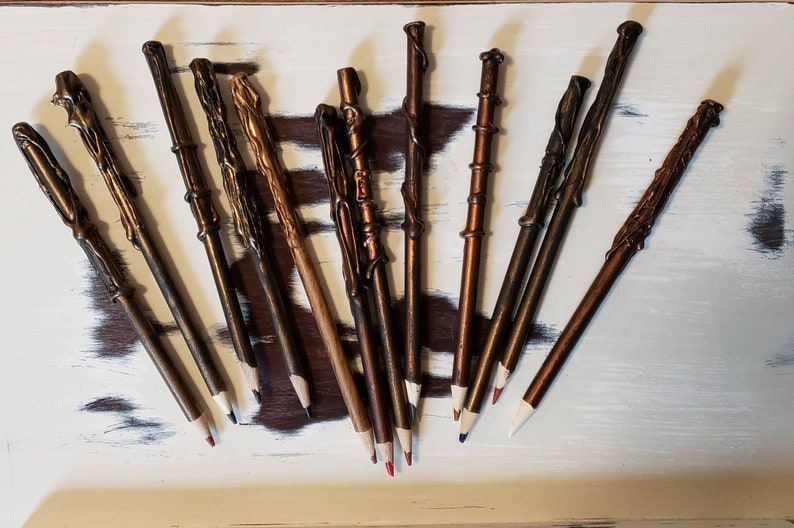 Wand Pencils 12 colored pencils~Harry Potter Inspired/_ 12 colored pencils /_gifts/_party favors/_for fun