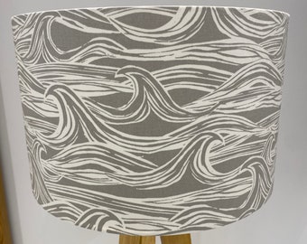 Handmade Studio G Surf Grey Lampshade-Coastal-Waves-Beach
