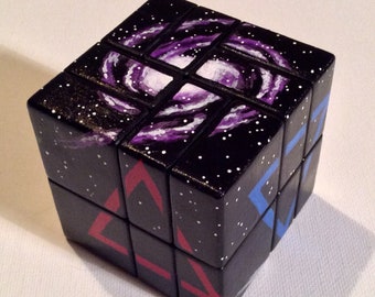 Elemental Zaviruha -- unique hand-painted twisty puzzle / rubik's cube
