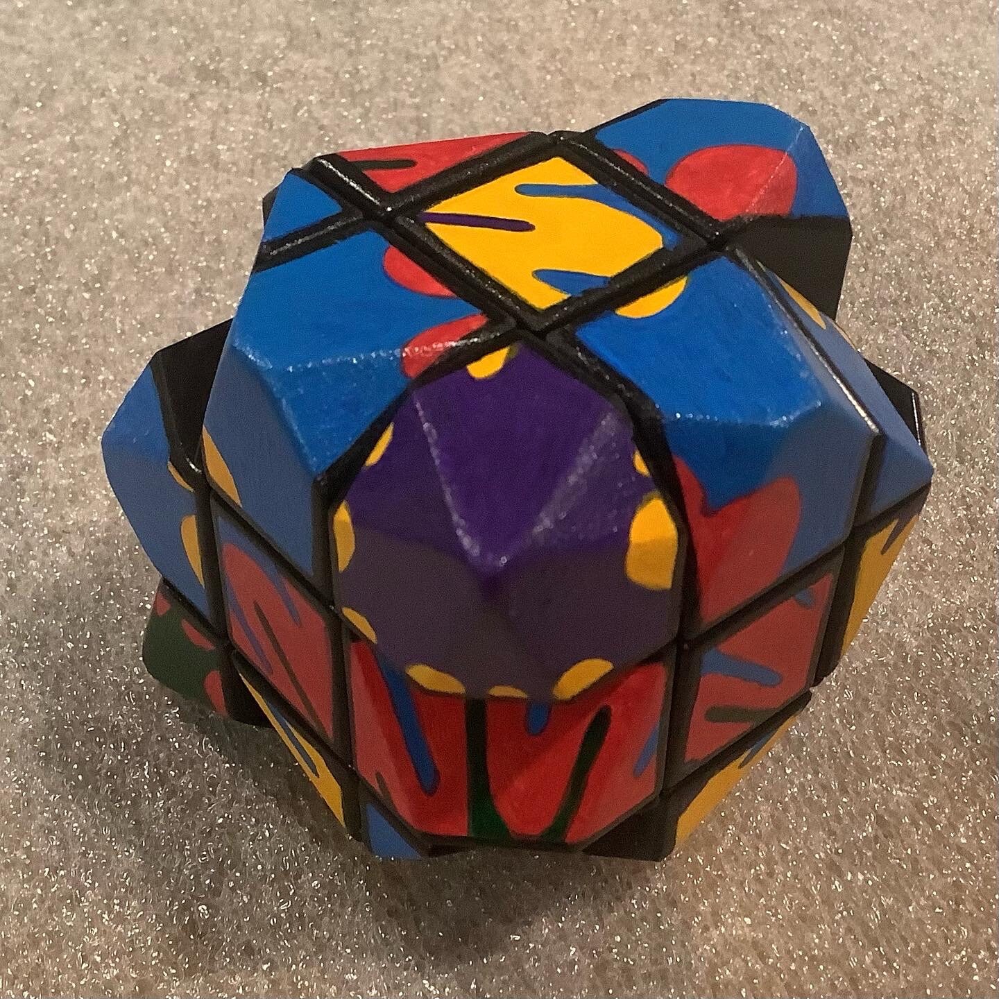 Splat Hand Painted Rubiks Cube - Etsy