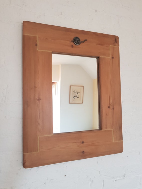 Reclaimed Pine Wooden Mirror Reclaimed Pine Wooden Mirror, Wooden Pine Frame Mirror