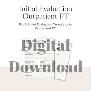 Vorlage für die Bewertung der ambulanten Physiotherapie - druckbare PDF-Datei zum Herunterladen