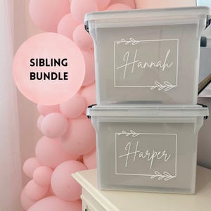 Paquete para Hermanos - Caja de Recuerdos Infantil Definitiva - Sistema de Recuerdos Premium para Familias con Varios Hijos - Conjuntos Personalizados de 56 Piezas