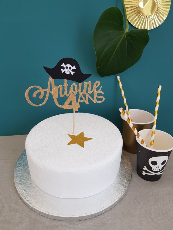 Decoration Gateau Pirate Cake Topper Anniversaire Pirate Etsy