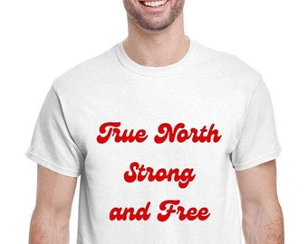 True North Strong and Free Shirt, Canada Day Tee Shirt, Retro Canada Shirt, Happy Canada Day, Proud Canadian, Maple Leaf, Canada