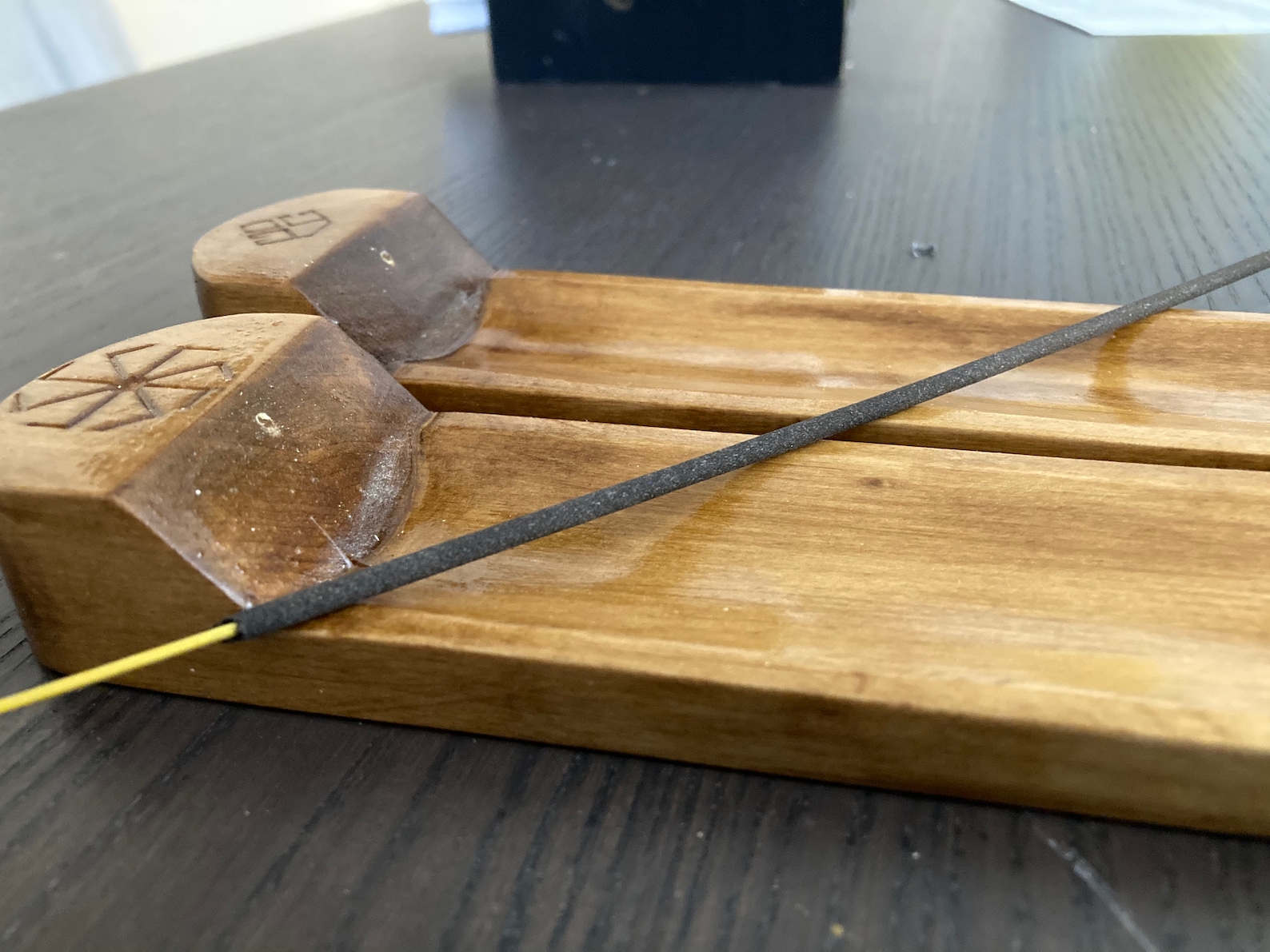 Incense Burner Celestial Incense Tray Wood Incense Burner Etsy