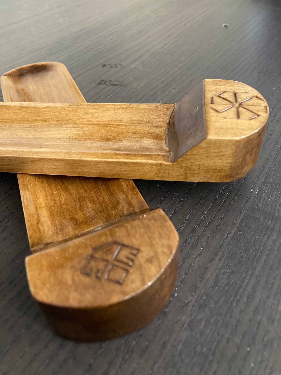 Incense Burner Celestial Incense Tray Wood Incense Burner Etsy