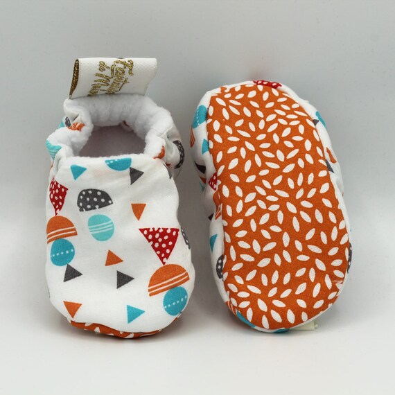 Orange Soft Slippers Warm Or Light Lining Non Slip Sole Etsy