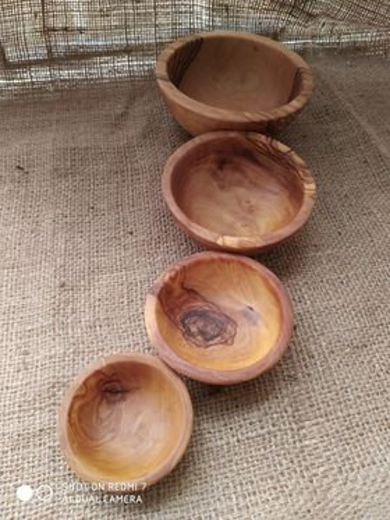 Olive wood bowl set Etsy