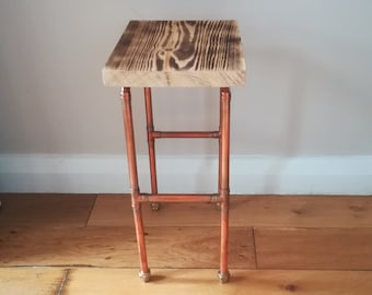 Copper Bedside Table