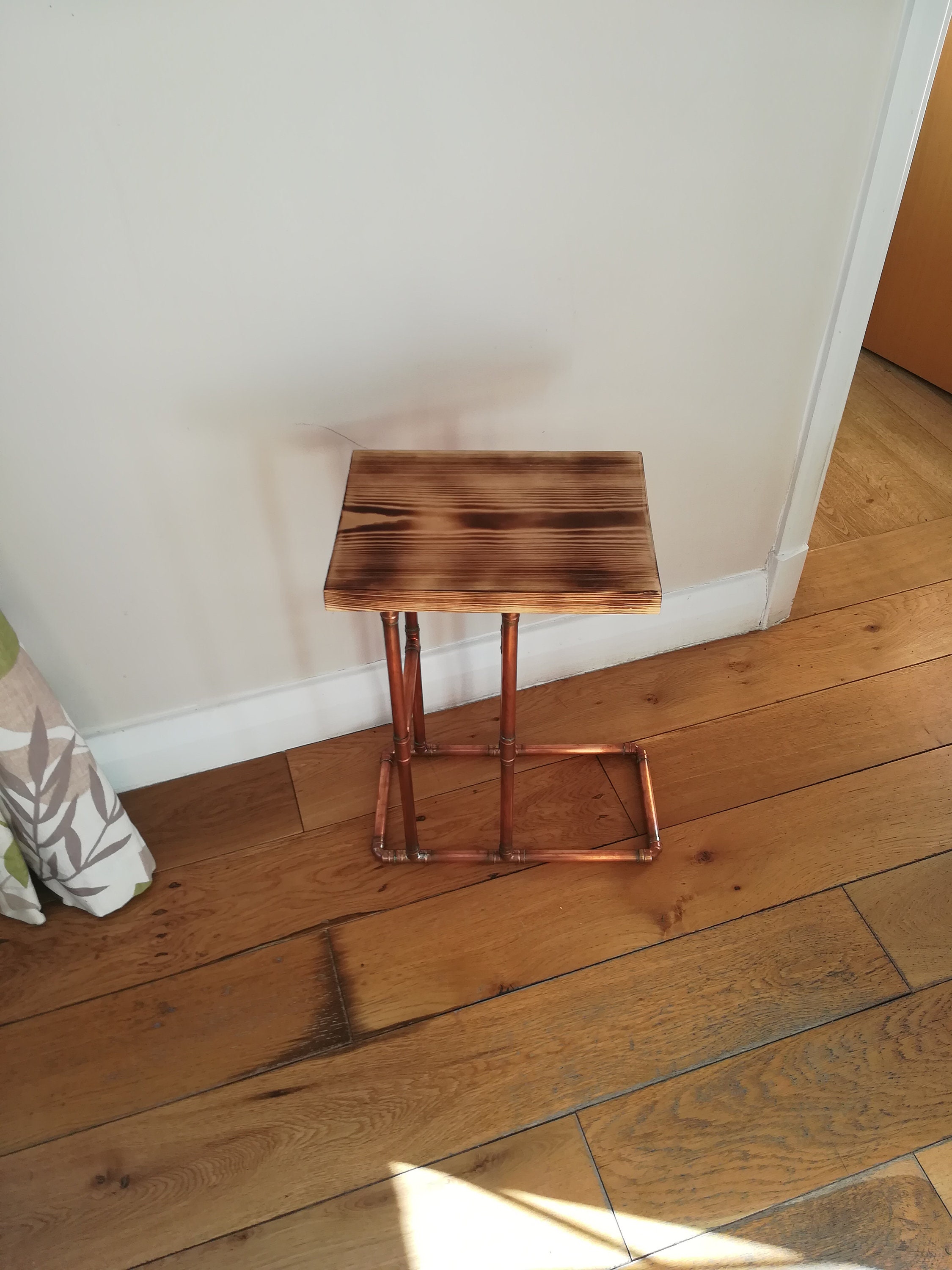 Copper Bedside Table Etsy UK