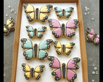 Hand-iced Butterfly Cookie BRIEVENBUS GIFT/cadeaus voor haar/verjaardagscadeau