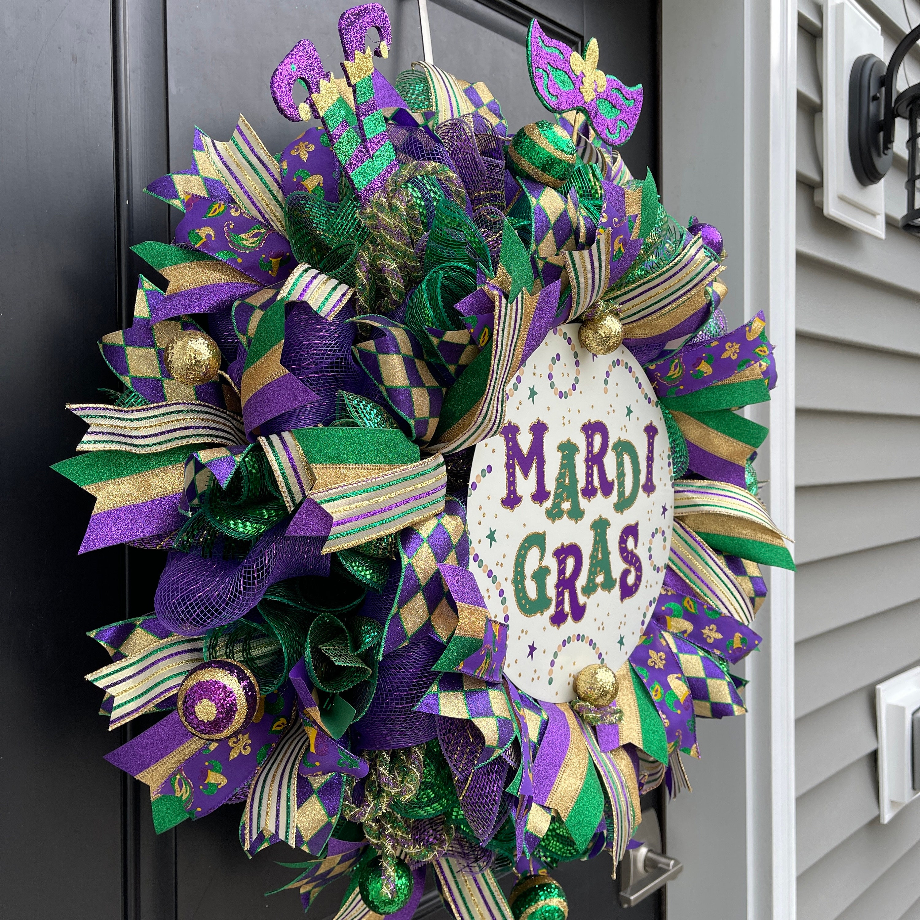 Verve home Furnishings on Instagram: Mardi Gras wreath available