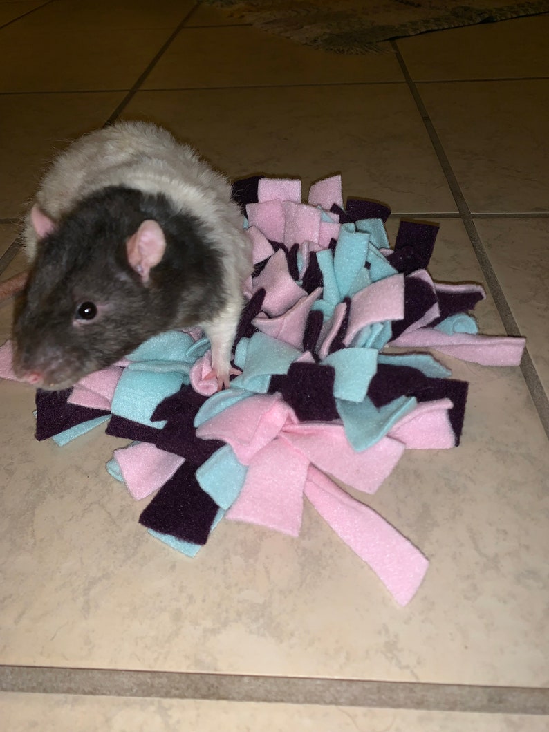 Customizable Fleece Foraging / Snuffle Mat for Small Pets Etsy
