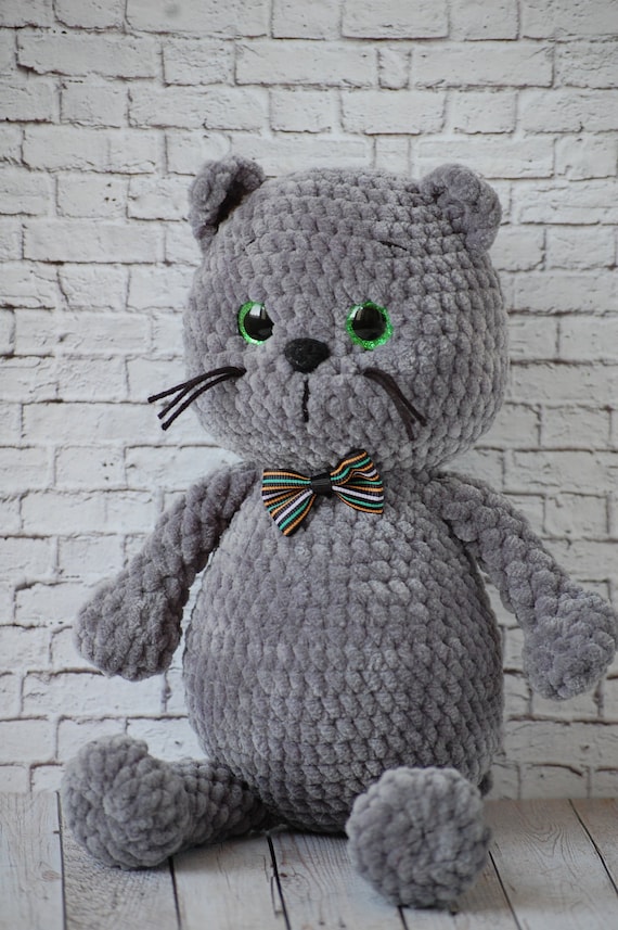 crochet stuffed cat