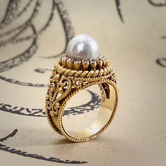 Pearl dress best sale ring