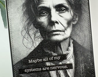 Snarky Handmade Card: Funny Sarcastic Vintage Photo