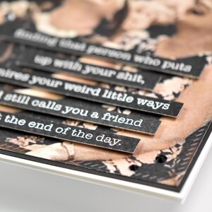 Snarky Friendship Card: Sassy Bestie Greeting, Humorous Vintage Old Ladies image 6