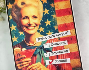 Snarky Cocktail Party Card: Funny Sarcastic Political Humor