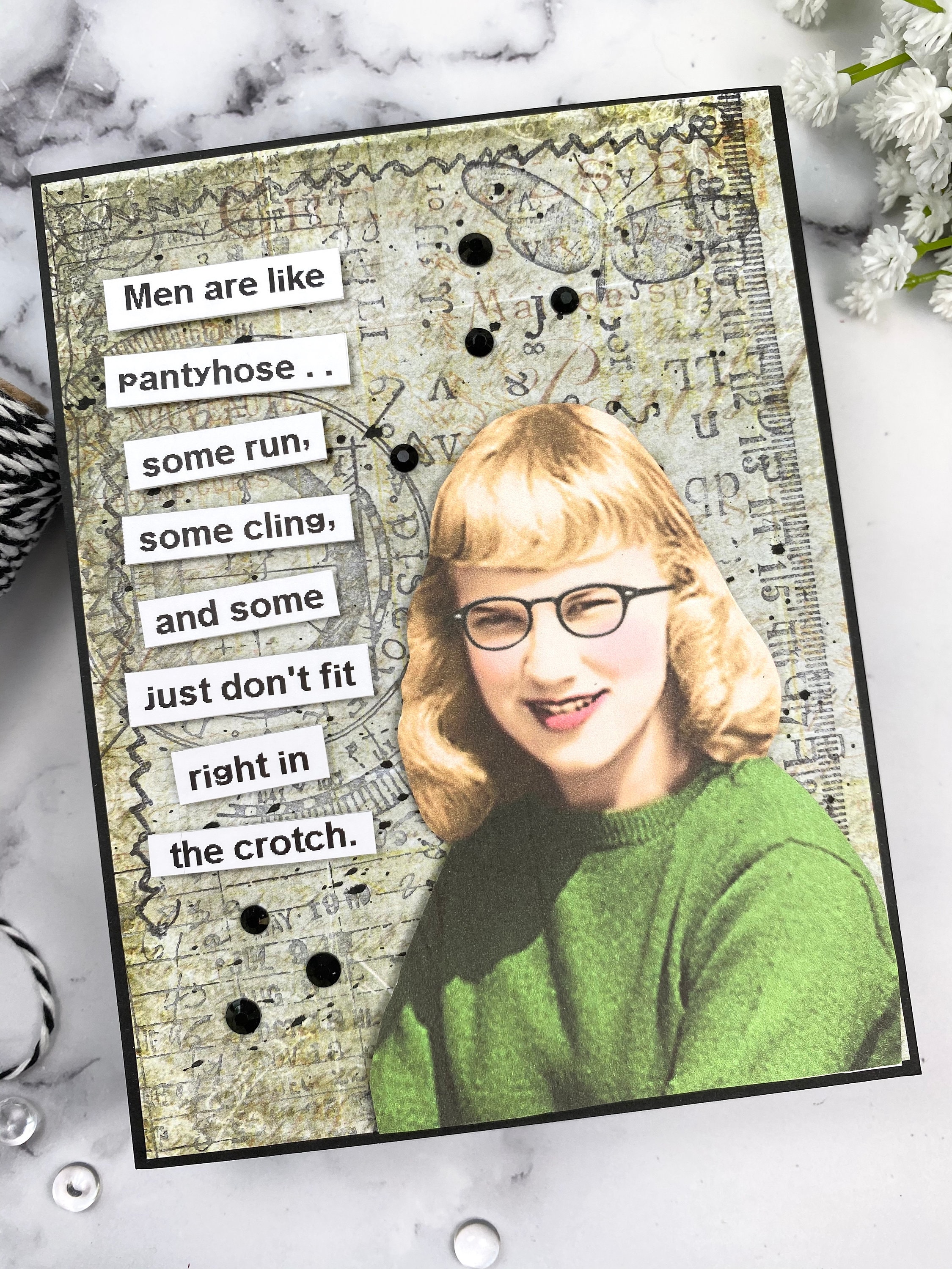 Snarky Card, Funny Card, Hilarious Card, Hand Made Card, Card for Friend, Funny Friend Card