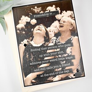 Snarky Friendship Card: Sassy Bestie Greeting, Humorous Vintage Old Ladies image 2