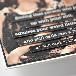 Snarky Friendship Card: Sassy Bestie Greeting, Humorous Vintage Old Ladies image 7