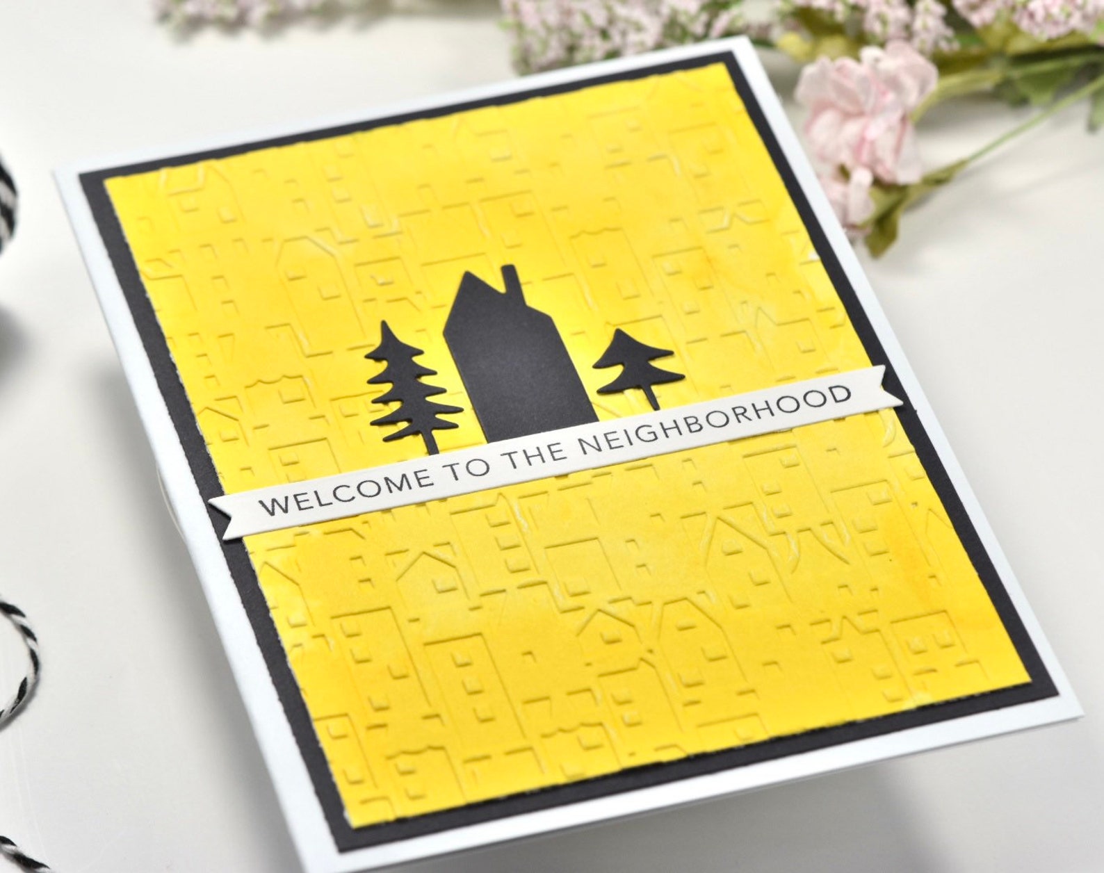 Welcome to the Neighborhood Card Welcome Card Hand Made | Etsy