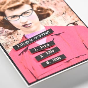 Snarky Greeting Card: Humorous Friendship Card for Her Funny Vintage Retro Just Because bild 7