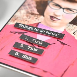 Snarky Greeting Card: Humorous Friendship Card for Her Funny Vintage Retro Just Because bild 6