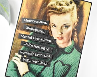 Snarky Menopause Card: Funny Friendship Greeting Card