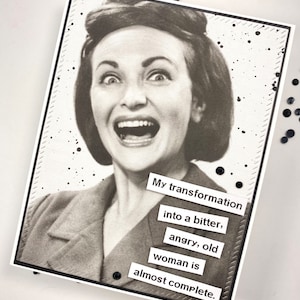 Snarky-kaart, brutaal, sarcastisch, ongepast, grappig, hilarisch, handgemaakt, grappige vriendkaart, kaart voor vriend, Snarky-wenskaart, beledigend