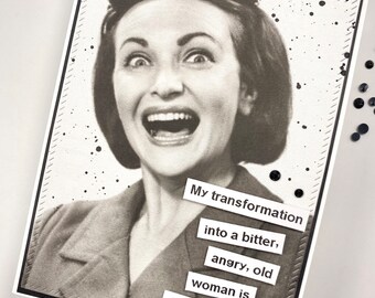 Funny Sarcastic Handmade Greeting Card: Snarky Friend Card