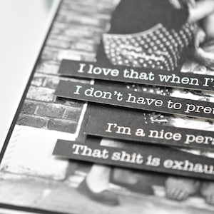 Snarky Old Lady Card: Funny Sarcastic Bestie Handmade Card Hilarious Inappropriate Vintage Retro Humorous image 6