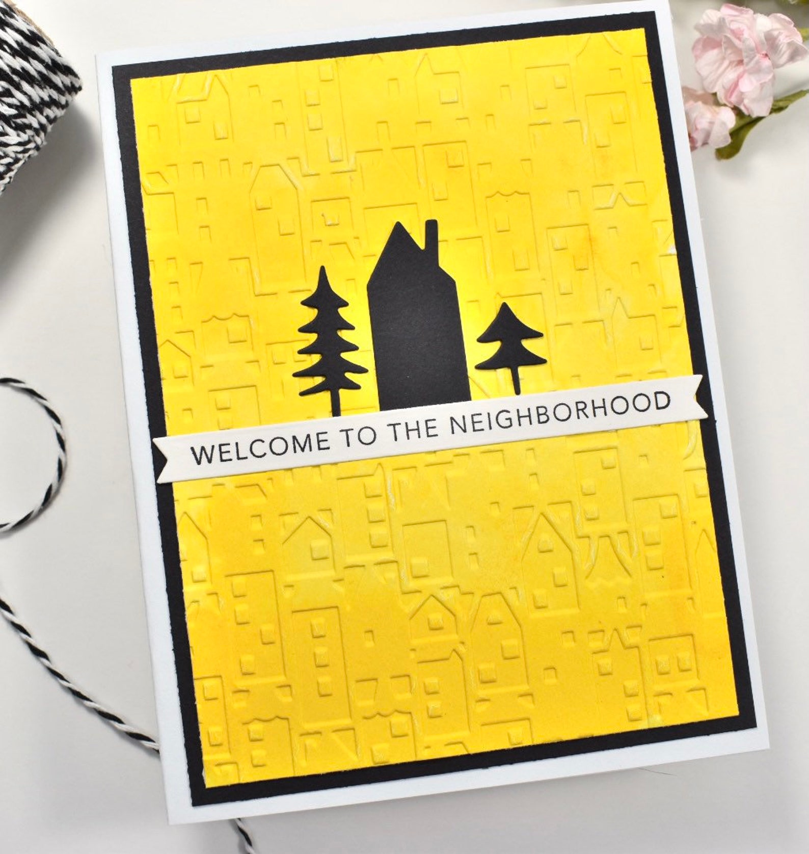 Welcome to the Neighborhood Card Welcome Card Hand Made | Etsy