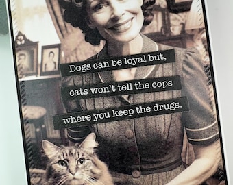 Snarky Cat Card: Sarcastic Humor, Funny Pet Owner Gift