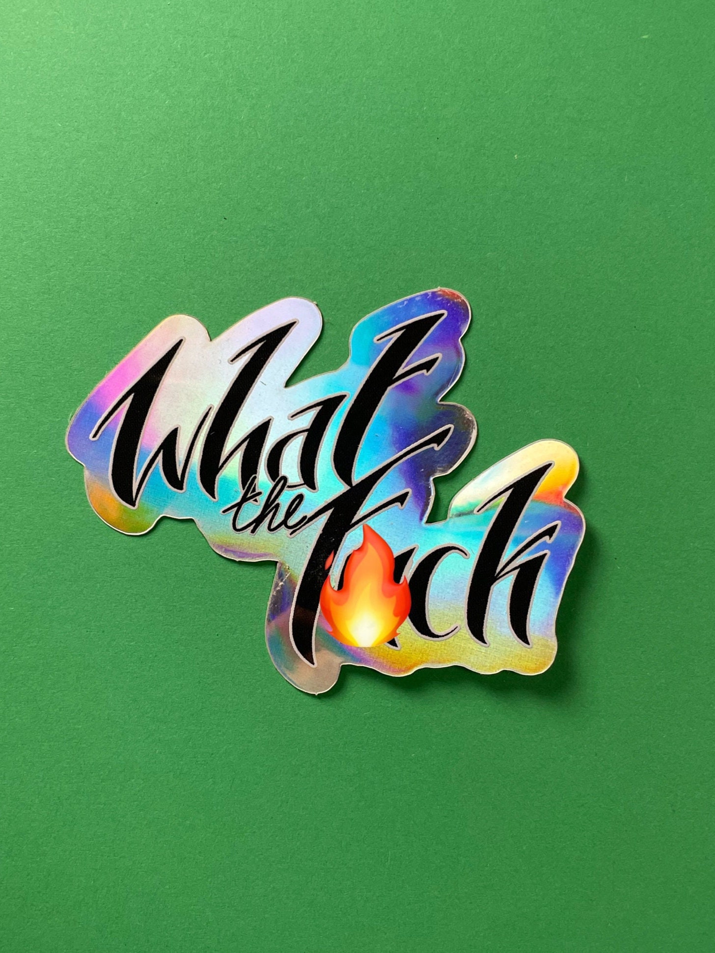 WTF Permanent Stickers ( Hologram )