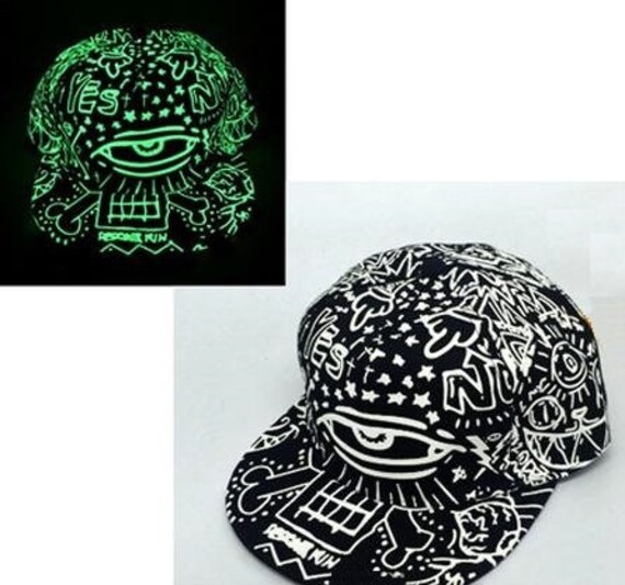 glow in the dark flat bill hats